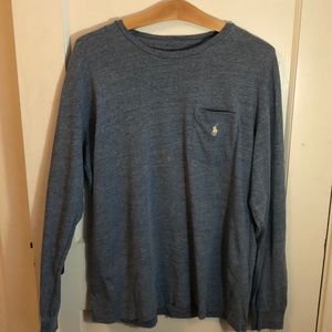 Polo Ralph Lauren: Washed Blue Long Sleeve Shirt